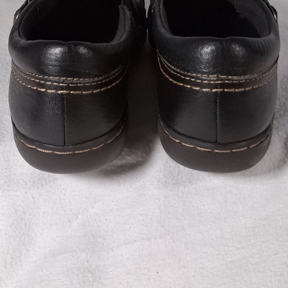 Clarks Collection Ashland Indigo Womens Shoe 7.5M Black Leather Loafer #26101710 - Picture 6 of 9